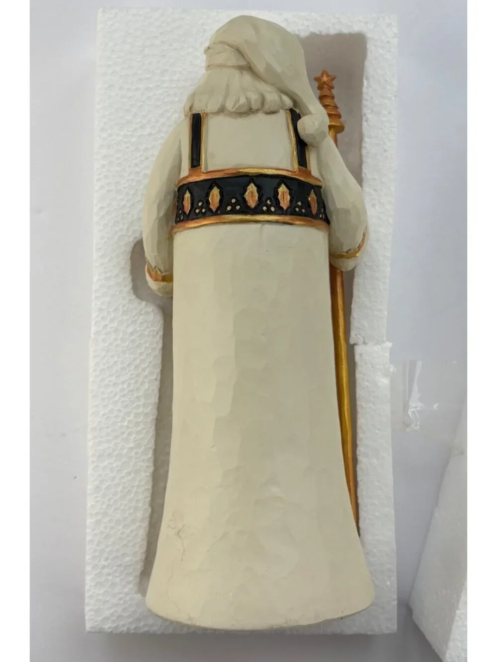 Jim Shore Rare Heartwood Creek Santa Figurine Black Gold Season So Splendid NEW